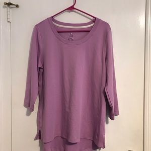 Isaac mizrahi 3/4 sleeve knit top